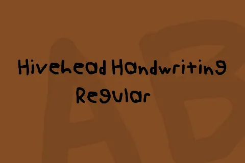 Hivehead Handwriting font