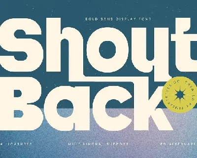 Shout Back font