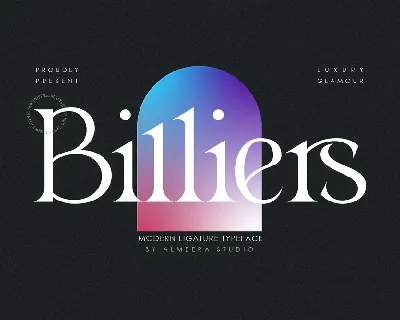 Billiers font