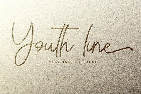 Youth line - Personal Use font