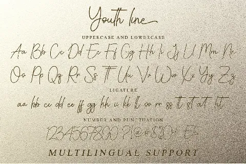 Youth line - Personal Use font