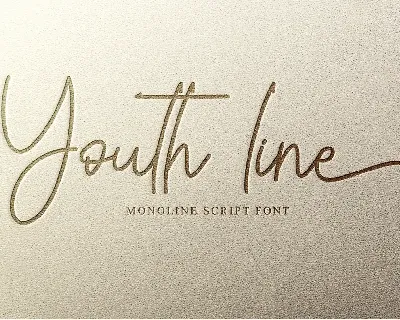 Youth line - Personal Use font