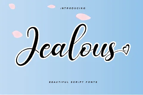 Jealous font