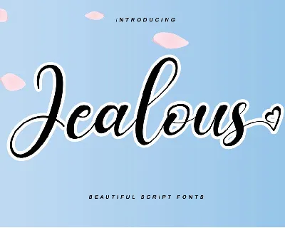 Jealous font