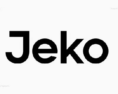 Jeko Family font