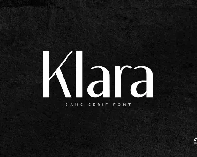 Klara Sans Serif font