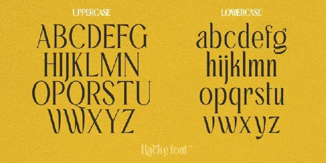 Hacky – Luxury Serif Family font