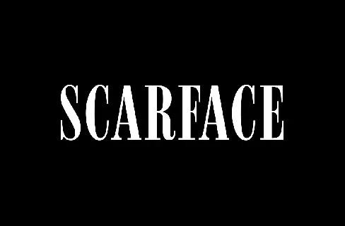 Scarface font
