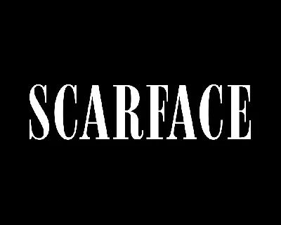 Scarface font