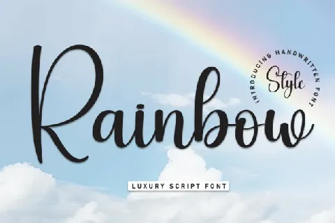 Rainbow Script font