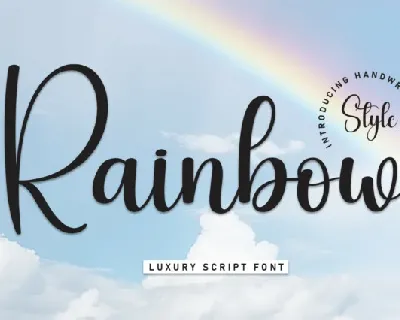 Rainbow Script font