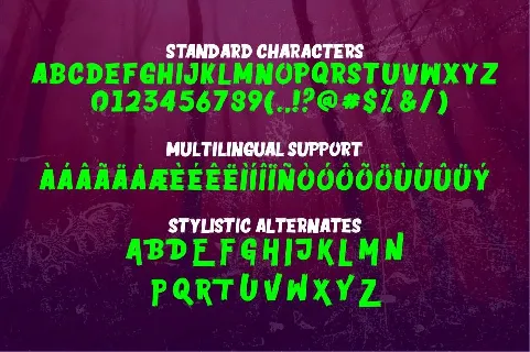 Horror Vision Display font