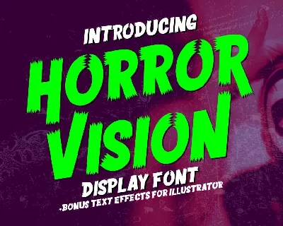 Horror Vision Display font