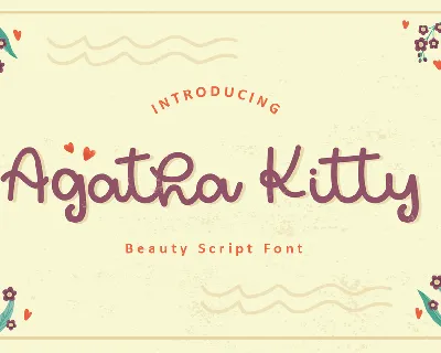 Agatha Kitty font