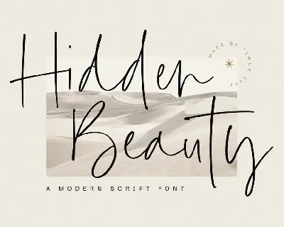 Hidden Beauty font