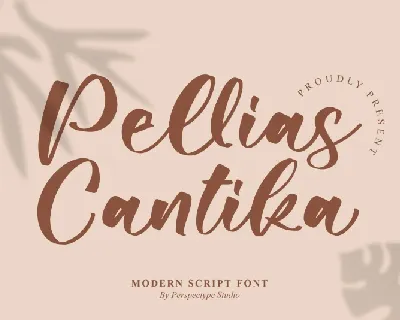 Pellias Cantika font