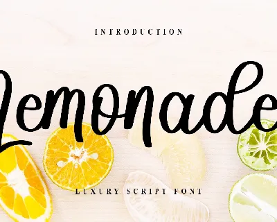 Lemonade font