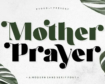 Mother Prayer font