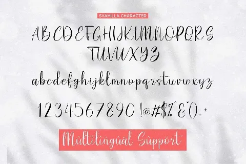 Syahilla font