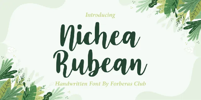 Nichea Rubean font