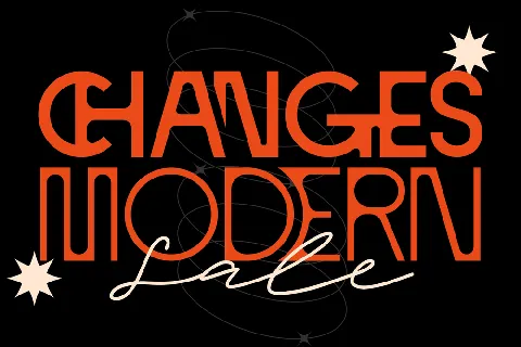 CHANGES MODERN DEMO font