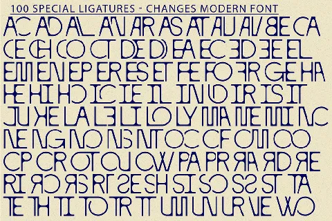 CHANGES MODERN DEMO font