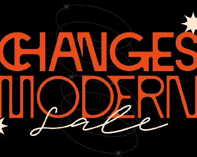 CHANGES MODERN DEMO font