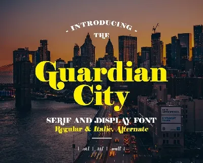 Guardian City font