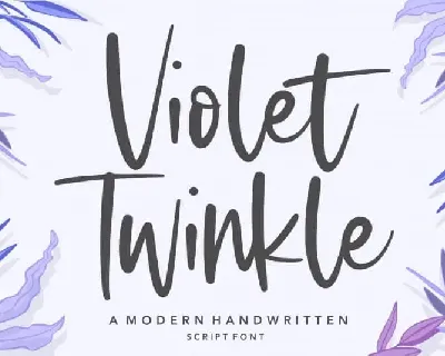 Violet Twinkle Script font