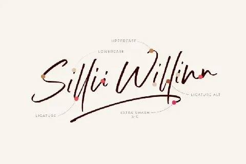 Sillii Willinn Handwritten font