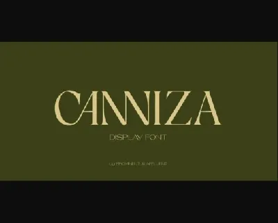 Canniza font