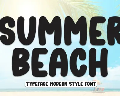 Summer Beach Display font