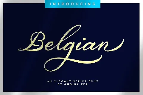 Belgian Signature font