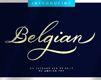 Belgian Signature font