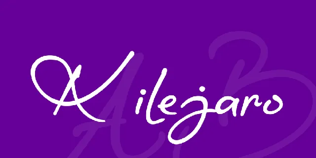 Kilejaro font