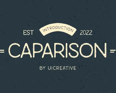 Caparison font
