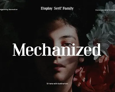 Mechanized font