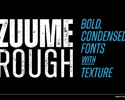 Zuume Rough font