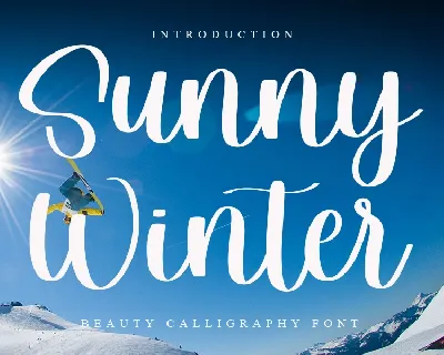 Sunny Winter font