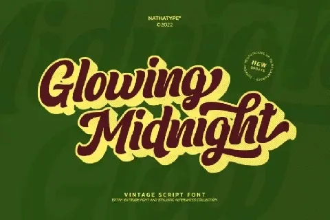 Glowing Midnight font