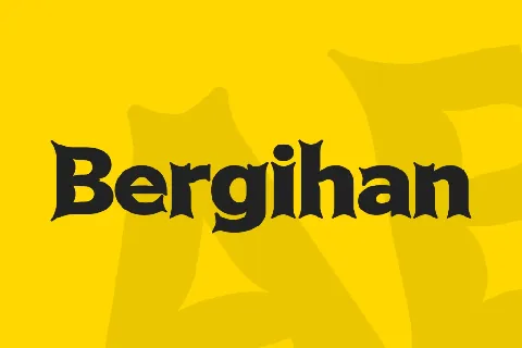 Bergihan font