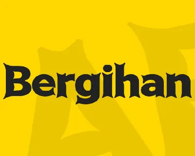 Bergihan font