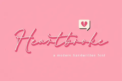 Heartbroke font