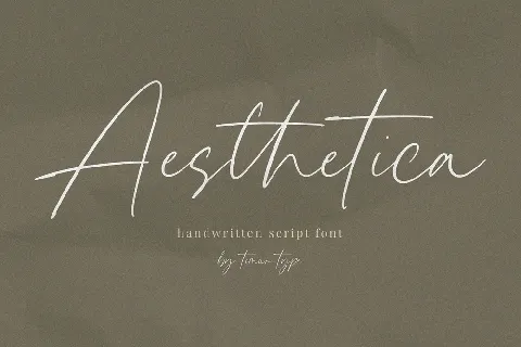 Aesthetica Handwritten font