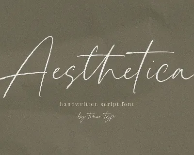 Aesthetica Handwritten font