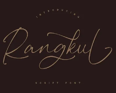 Rangkul font