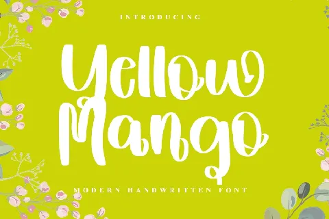 Yellow Mango font