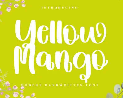 Yellow Mango font