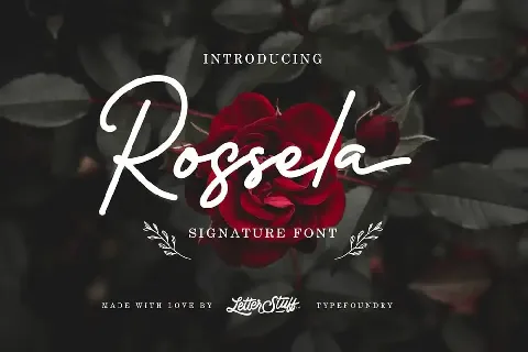 Rossela Signature font