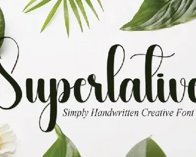 Superlative Script font